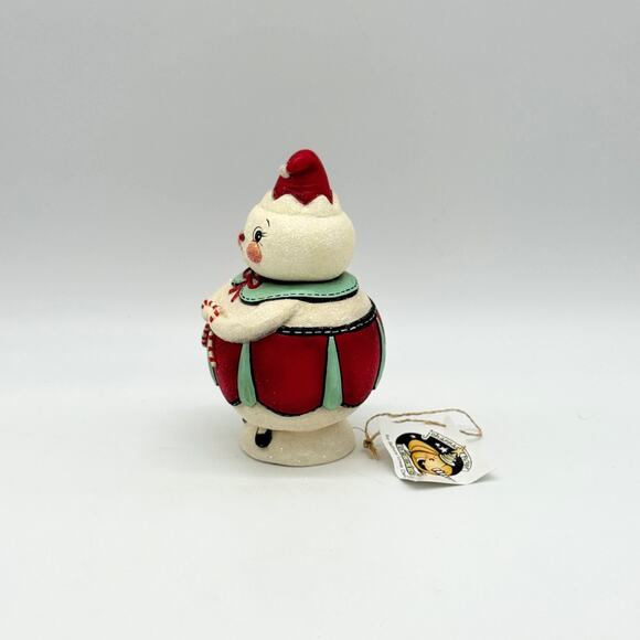 Bethany Lowe Johanna Parker Double Cane Candice Jolly Jar Snowman Christmas - Picture 5 of 8